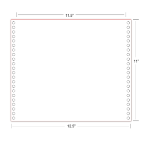 American Thermoform Braille Paper-cut Sheet-8.5 x 11in-3 Hole-1000ct