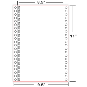 8X11 19-hole continuous Feed Braille paper