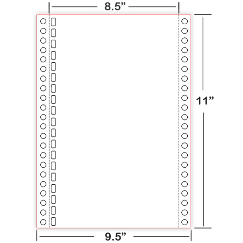 American Thermoform Braille Paper-Continuous-8.5 x 11in-19-Hole-1000ct