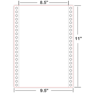 Standard Three-Hole Punched Braille Paper (Heavy) - 8-1/2 x 11 Ream –  Perkins Brailler Store
