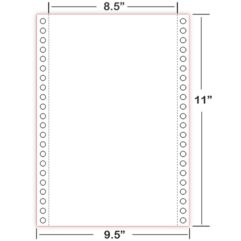 American Thermoform Braille Paper-Continuous-8.5 x 11in-Plain-1000ct