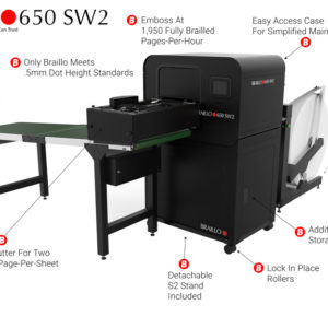 Braillo SW2 Embosser Features