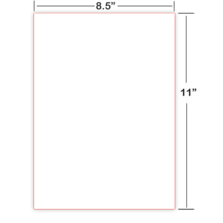Braille Paper- Cut Sheet- 8.5 x 11in- Plain- 1000ct