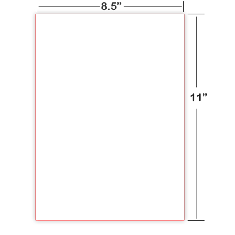 8.5 x 11 Single Sheet Braille Paper (1000 ct)