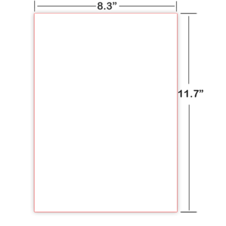 American Thermoform Braille Paper-cut Sheet-A4 Size-Plain-1000ct