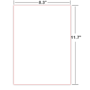 A4 plain cut sheet braille paper
