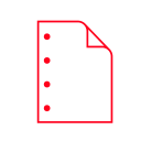 Braille paper with custom hole punch