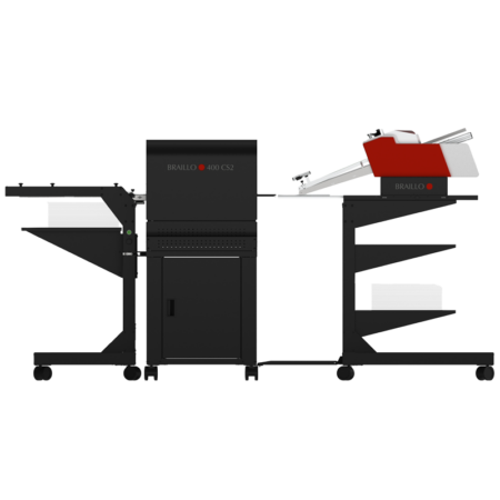 Braillo 400 CS2 Cut Sheet Braille Embosser side