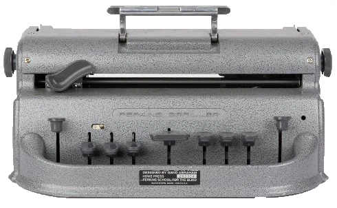 Unimanual Perkins Brailler