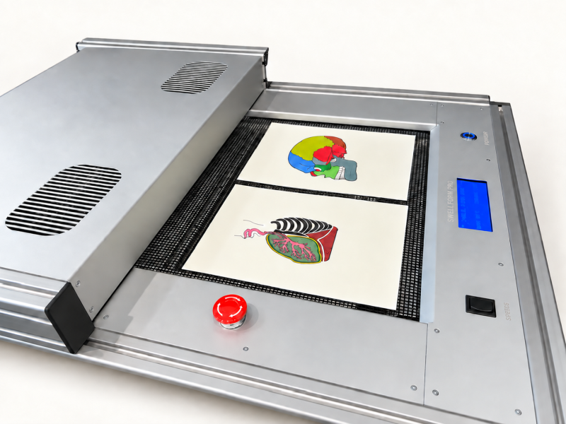 The Swell Form Pro machine has transformed the creation of high-quality tactile graphics by delivering production-level speeds.